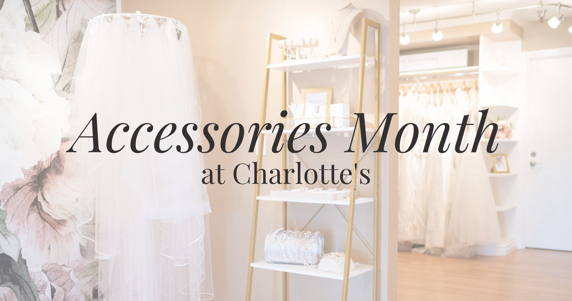 Veils & Accessory Selection at Charlotte's Weddings